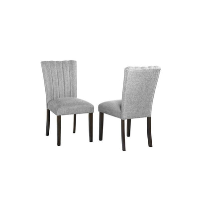 Dark grey dining side chairs (SET OF 2)
