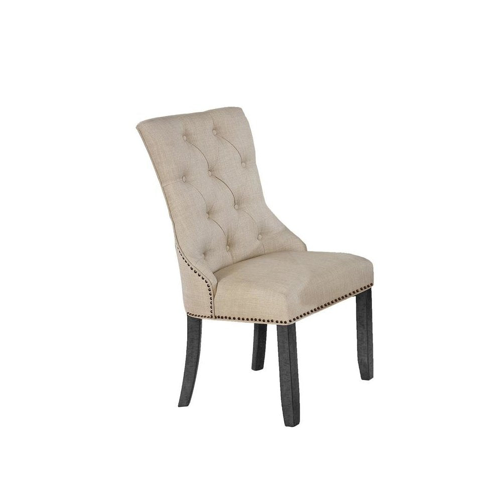 Single Beige Dining Chair