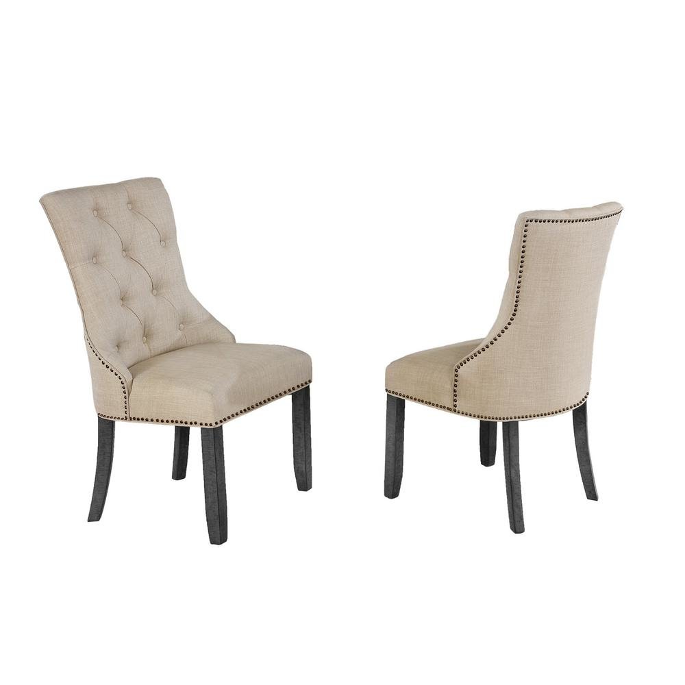 Beige Dining Chair, Set of 2