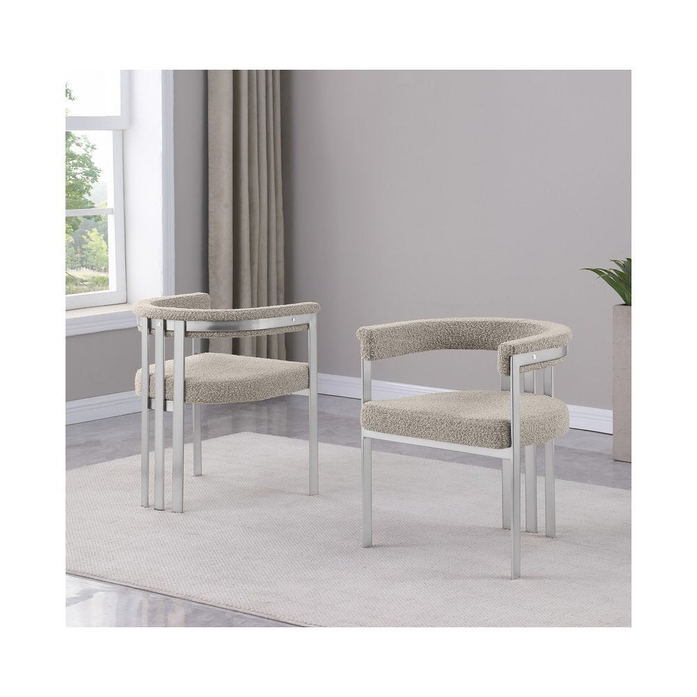 Glam gatsby Gray side chairs- Set of 2