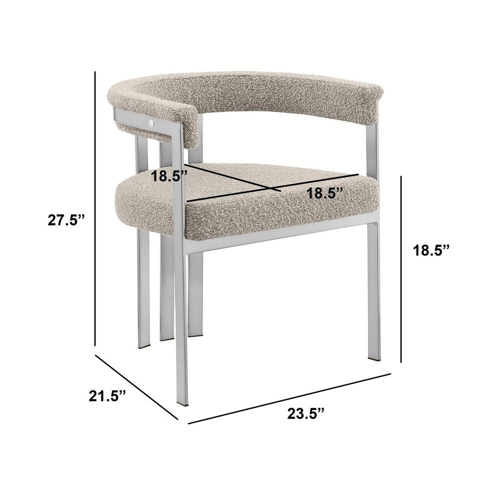 Glam gatsby Gray side chairs- Set of 2