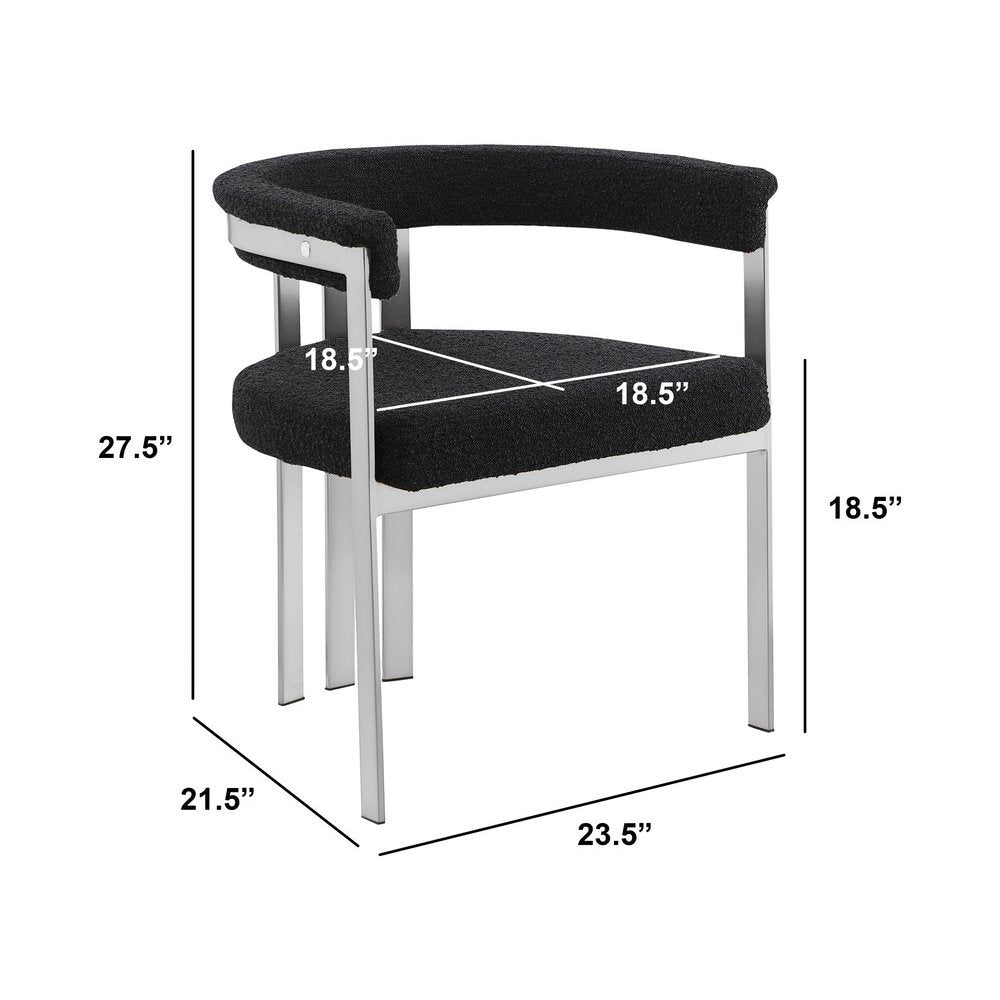 Glam gatsby Black side chairs- Set of 2