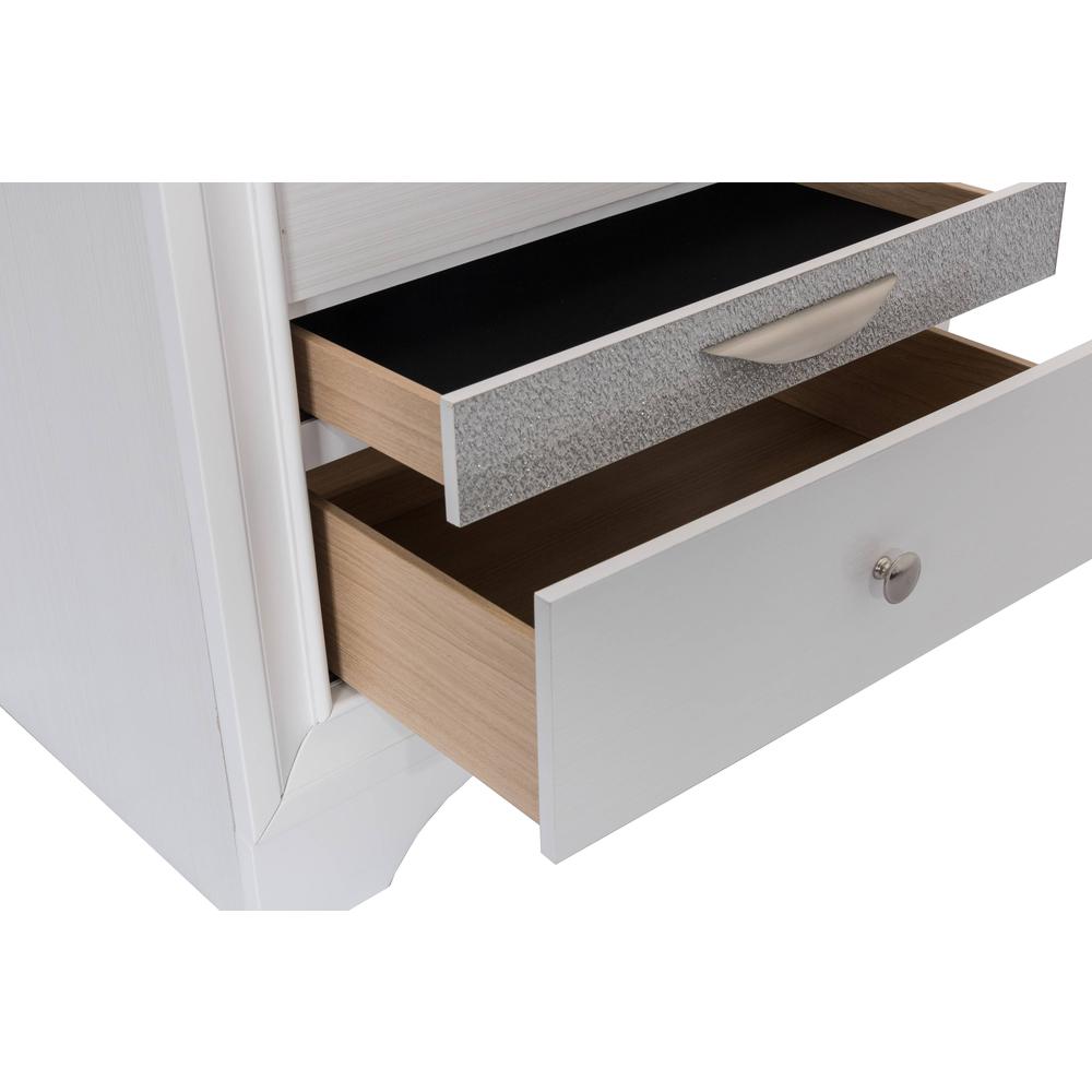 Nightstand with 2 Drawers and 1 Jewelry Drawer
