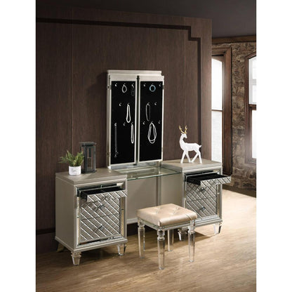 Champagne Vanity Set, 1 Main Mirror & 2 Side Mirrors