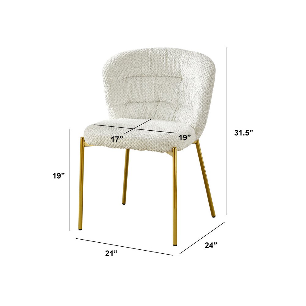 Rectangle White Marble Wrap Glass Dining Table With 6 Cream Side Chairs