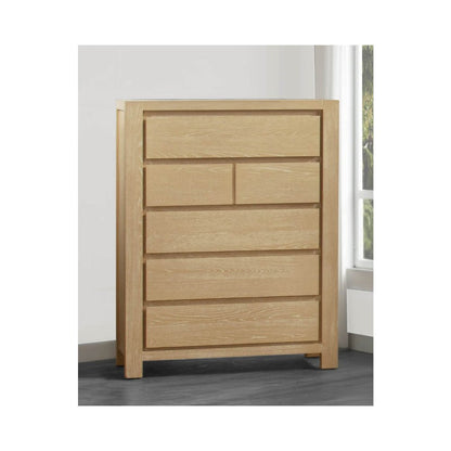 Rubber Wood Light Oak Natuiral Finish Chest
