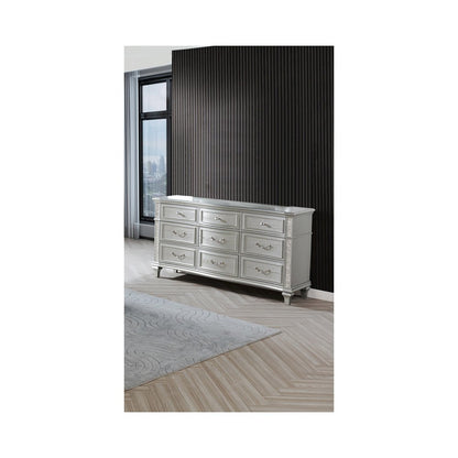 Classic Silver Dresser In Silver Color