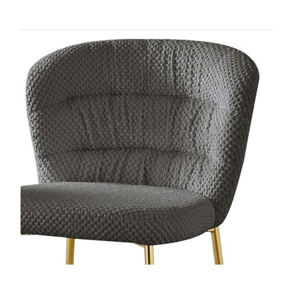 Dark Gray With Gold Base Counter-Height Chair, Set Of 2