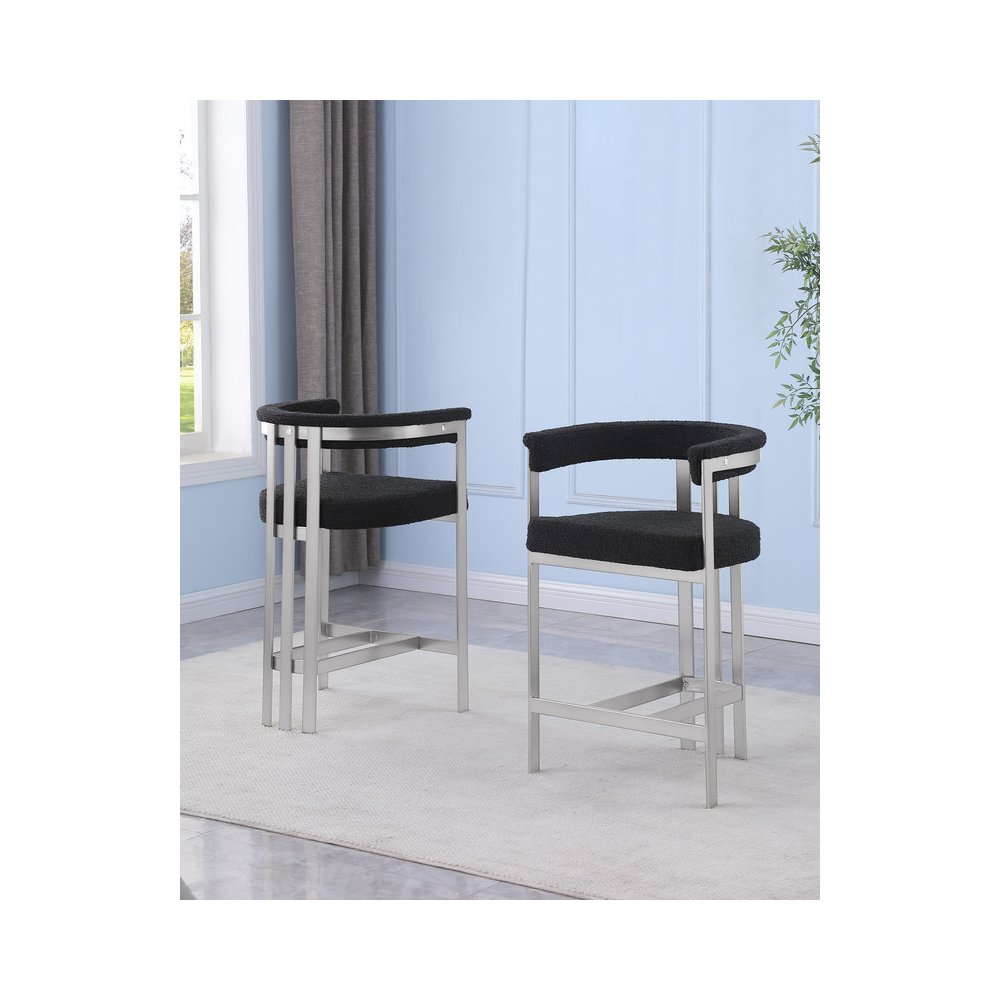 Glam gatsby Black barstools- Set of 1