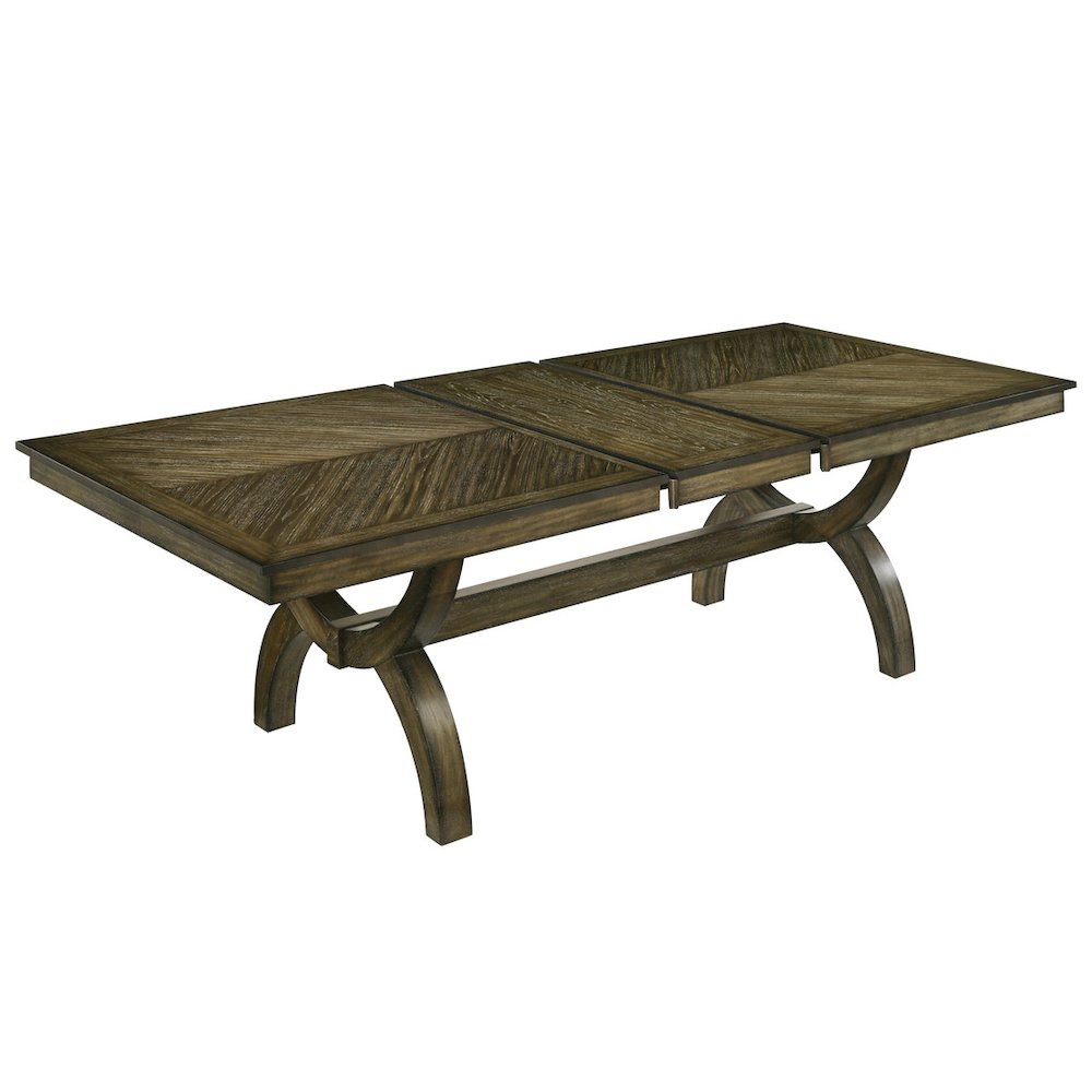 7pc wood dining set with extendable table