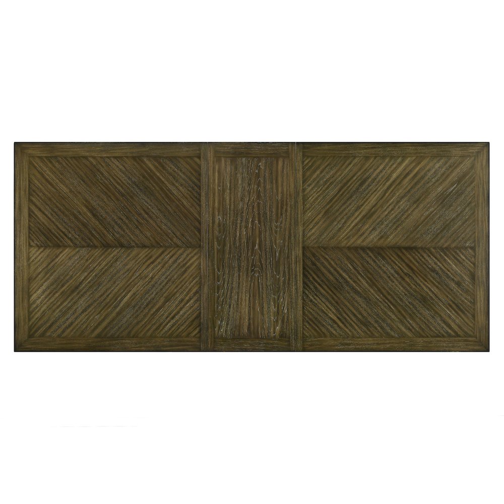 Big extendable wood dining table with leaf