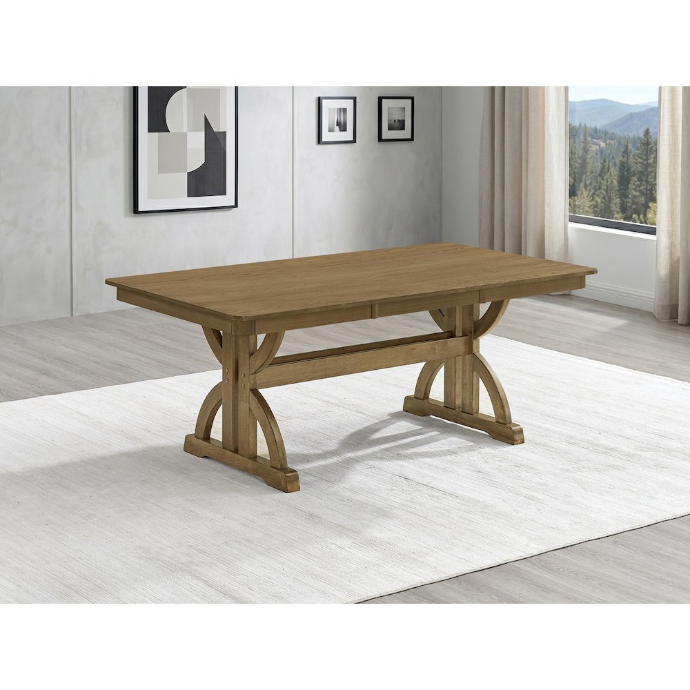 Wood Dining Table Ash Brown