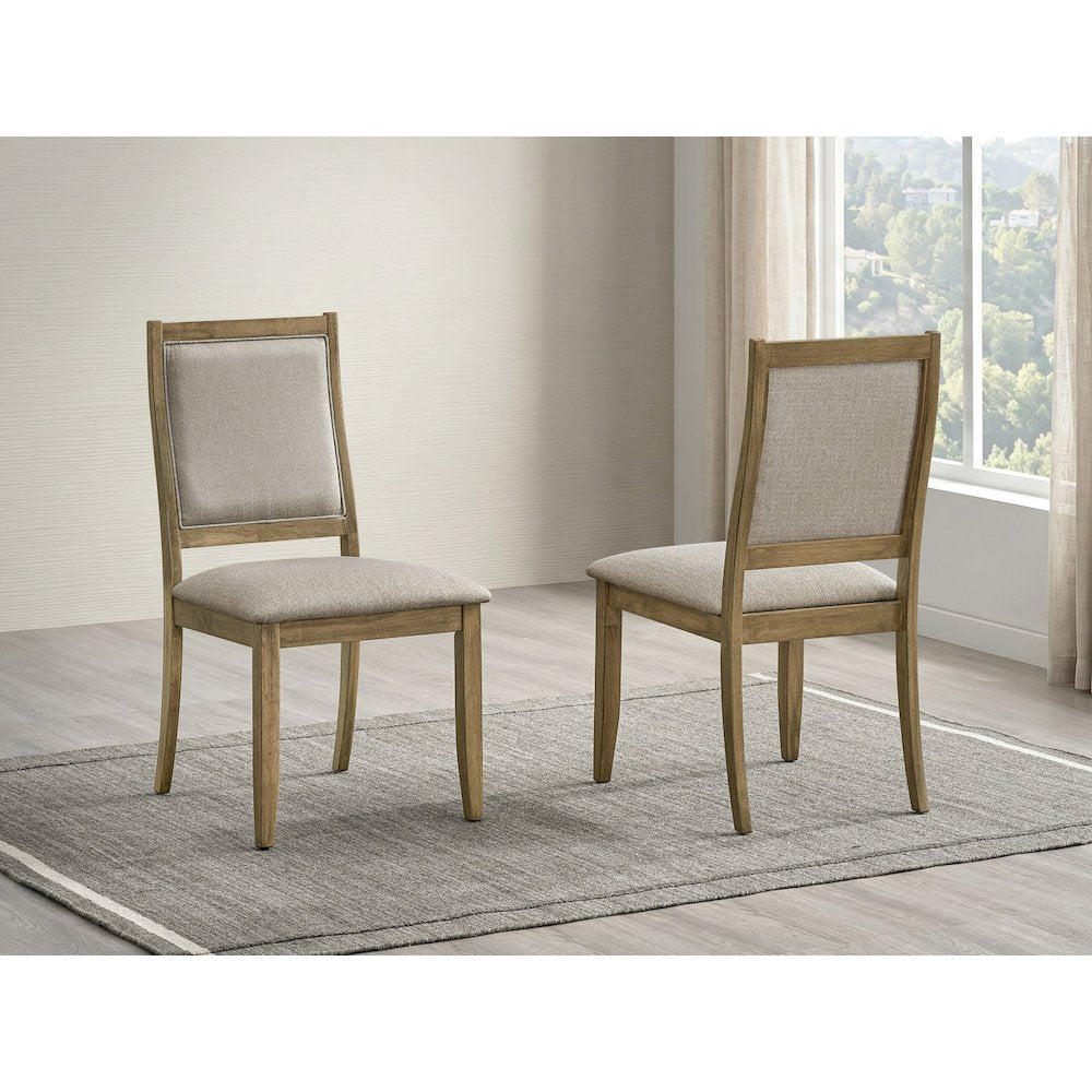 2pc Ash Brown Dining Chairs