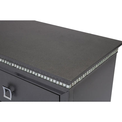 Nightstand with 2 Drawers and Acrylic Legs