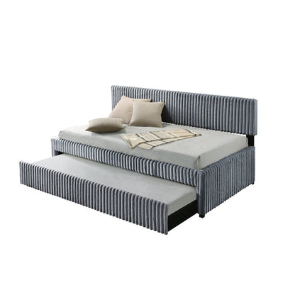 Twin daybed with trundle in Gray