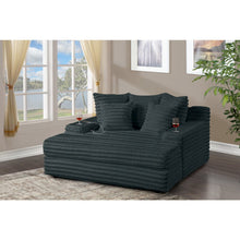 Gray Chaise Lounge With Cupholders And Usb Port