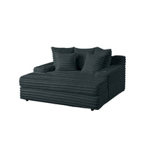 Gray Chaise Lounge With Cupholders And Usb Port