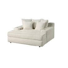 Smoke Chaise Lounge With Cupholders And Usb Port