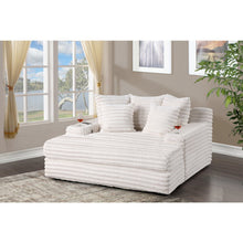 Beige Chaise Lounge With Cupholders And Usb Port