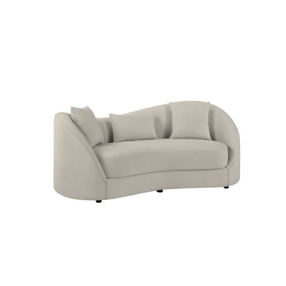 2pc Loveseat and Sofa Light Gray