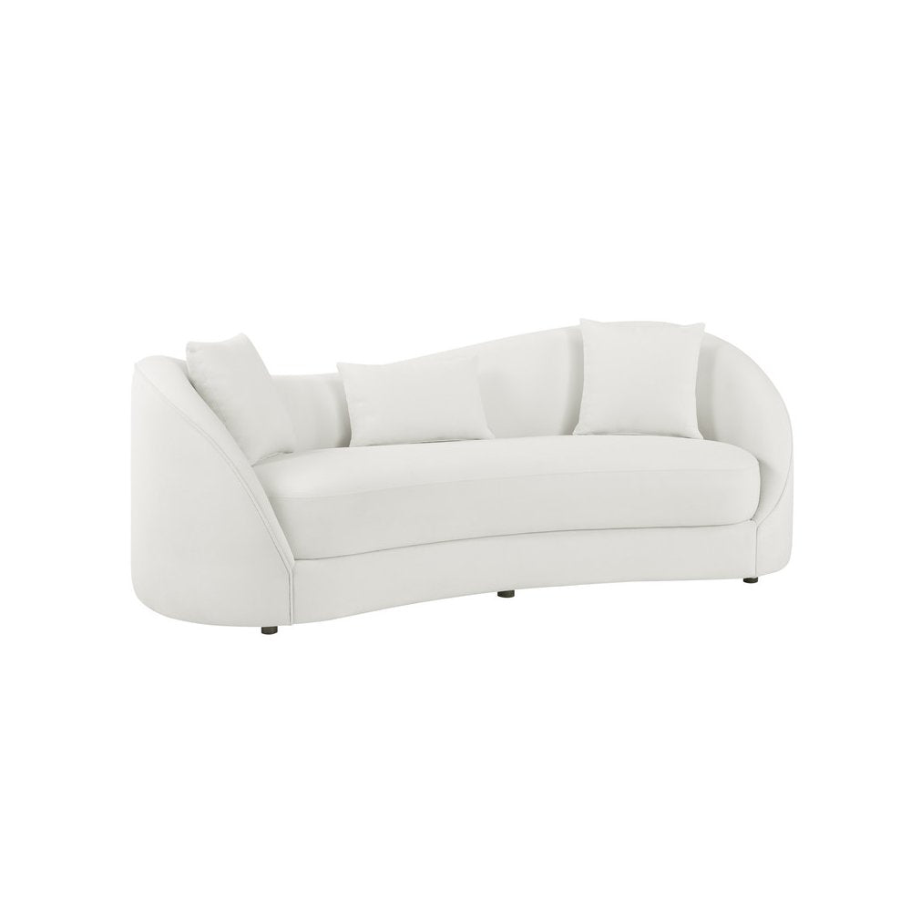 Cloud Gray Sofa Aymmetrial High-Low Backrest
