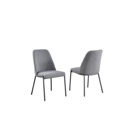 Dark Gray polar fleece chairs (SET OF 2)