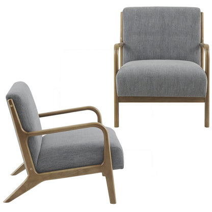 Novak Lounge Chair Set of 2 in Grey