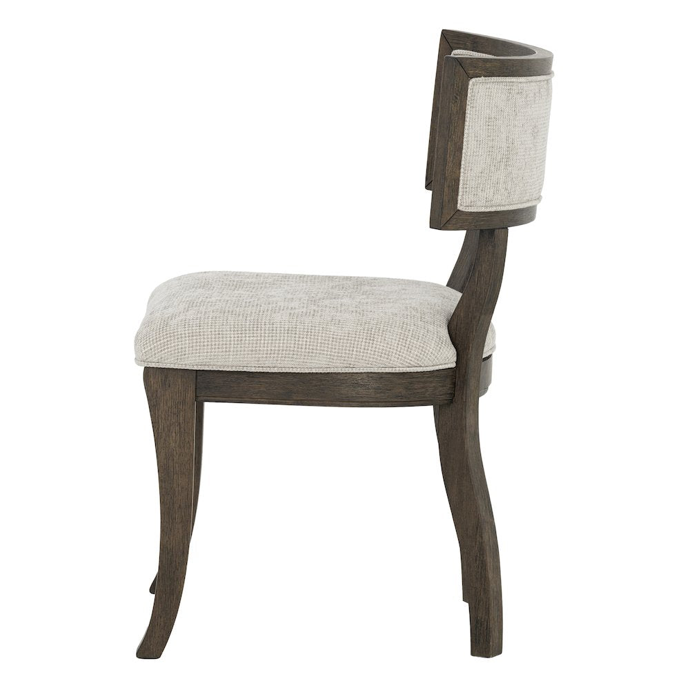 Marie Dining Chair (Set of 2), Beige/Brown color