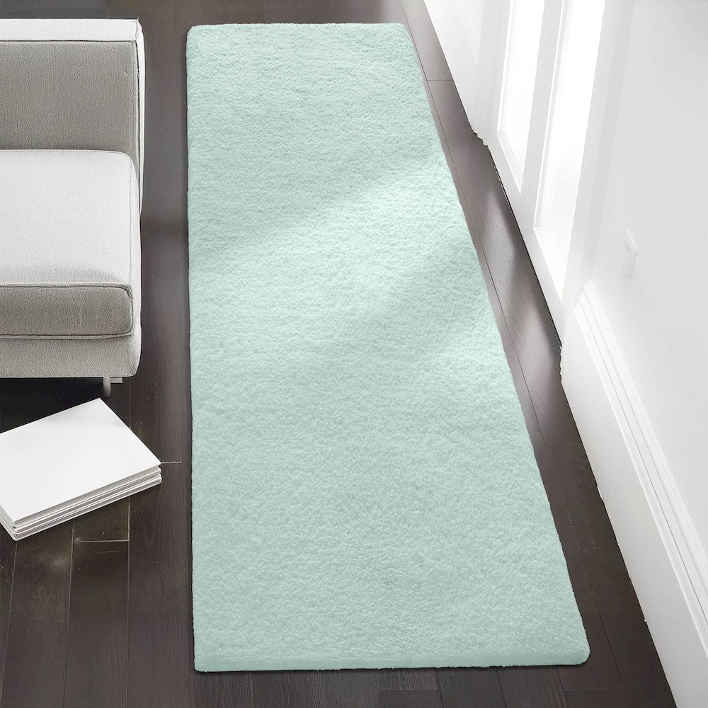 Marshmallow Bath Rug, Seafoam color