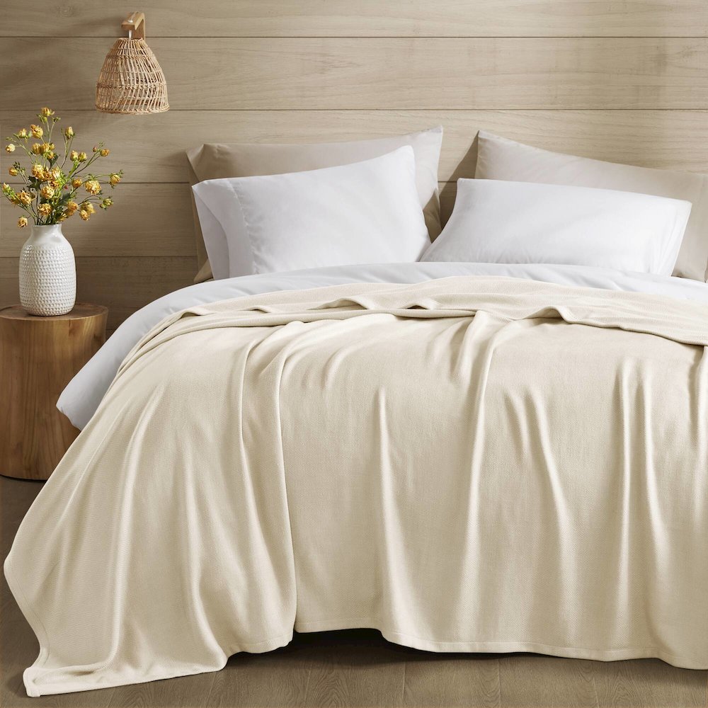 Bamboo Cotton Rayon from Bamboo Cotton Blanket, Ivory color