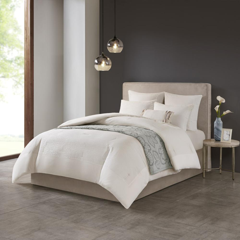 Cotton Blend Yarn Dyed 3 Piece Comforter Set