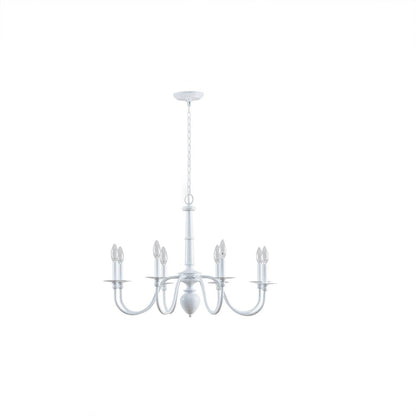 8-Light Traditional Metal Chandelier
