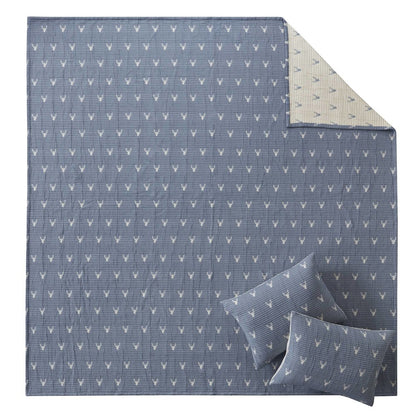 Keystone Coverlet Set, Blue color