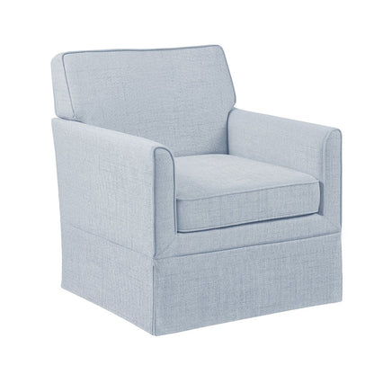 Paula Slipcover Accent Armchair, Light Blue color