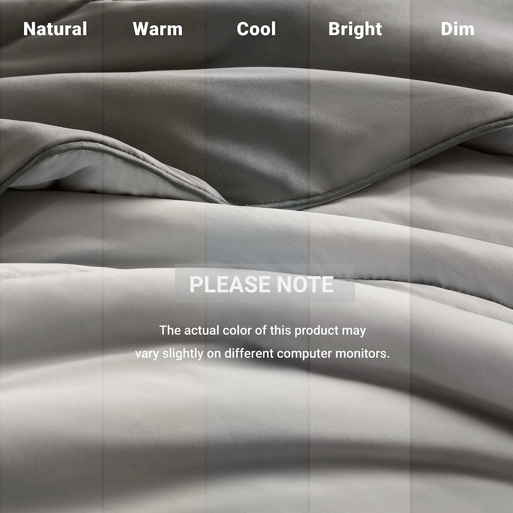 Reversible Tencel Comforter Blanket, Gray color