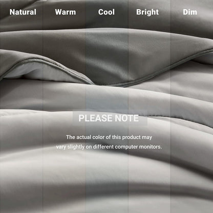 Reversible Tencel Comforter Blanket, Gray color