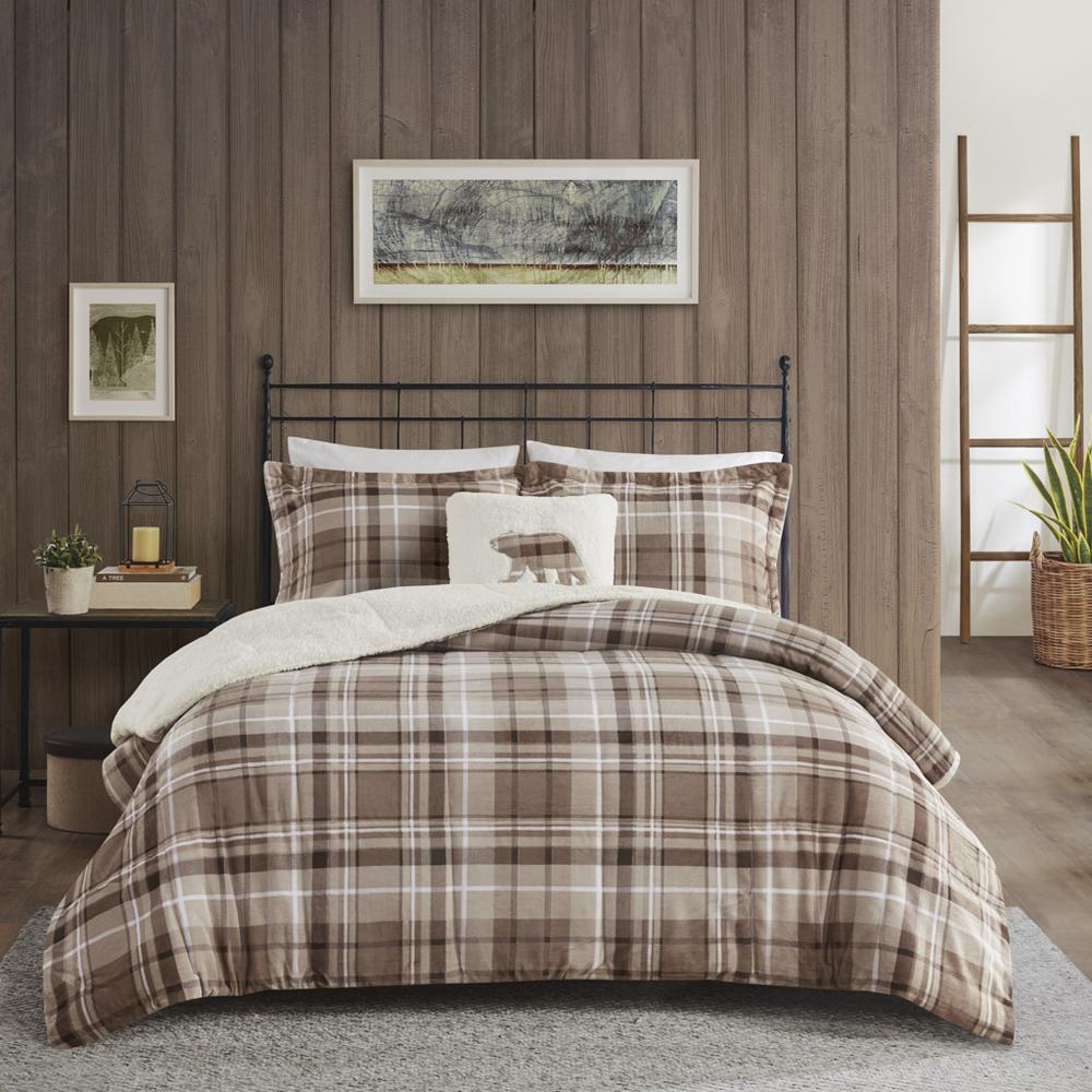 Plush to Sherpa Down Alternative Comforter Set
