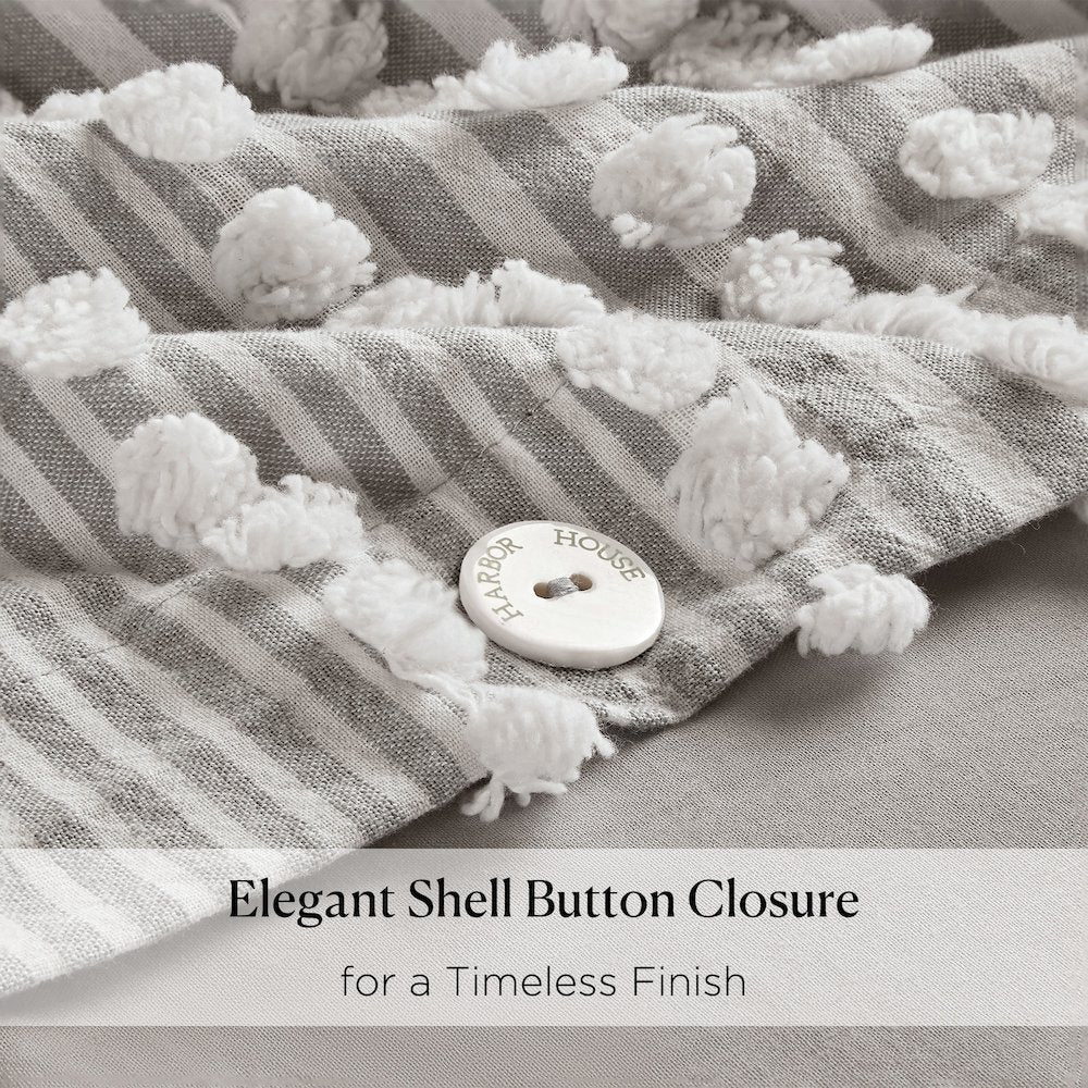 Anslee 3 Piece Cotton Yarn Dyed Duvet Cover Set