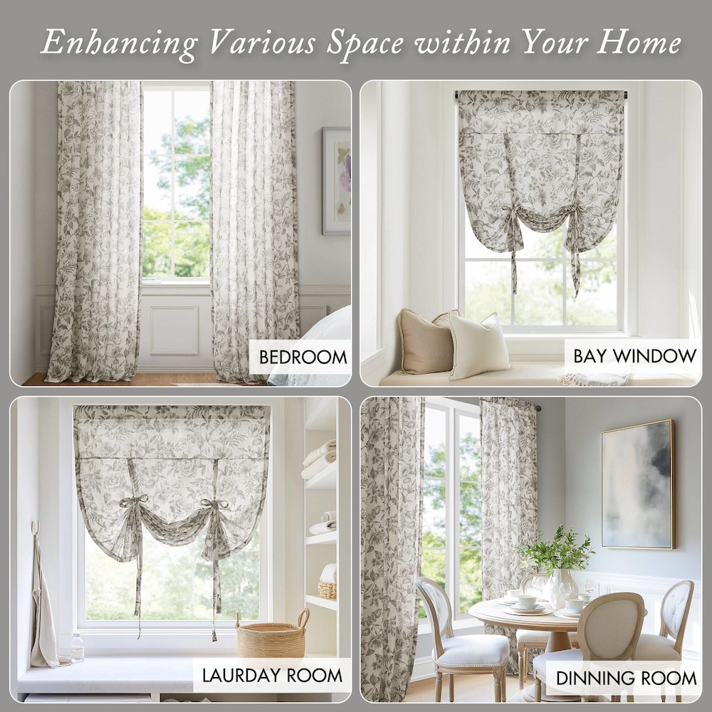 Lana Floral Window Panel