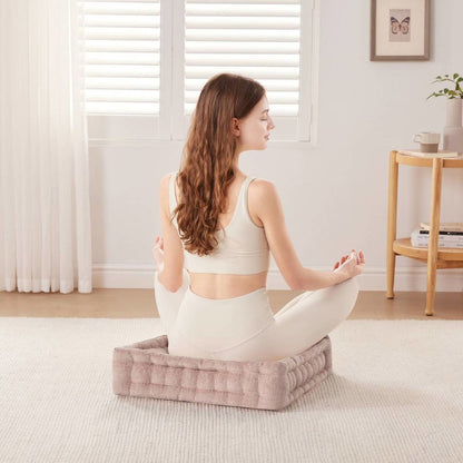 Azza Poly Chenille Square Floor Pillow Cushion Compress Pack