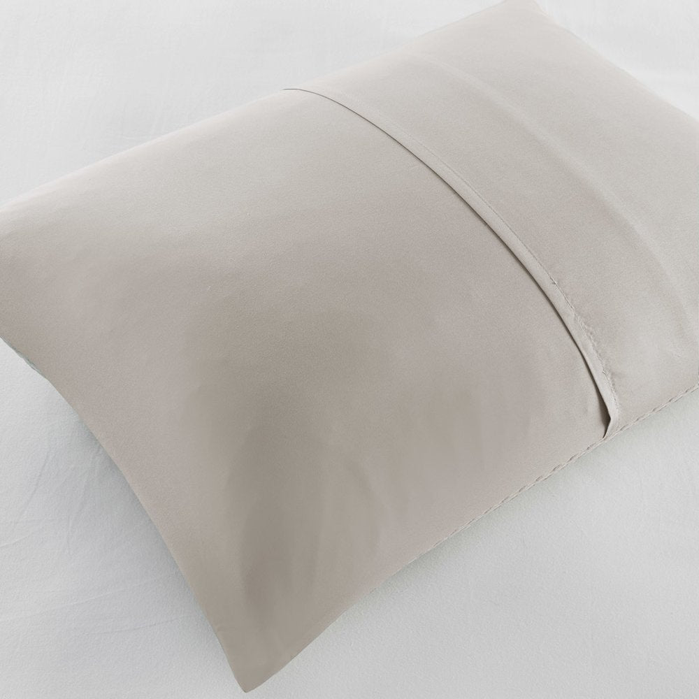 Mina Waffle Weave Textured Duvet Cover Set, Neutral color