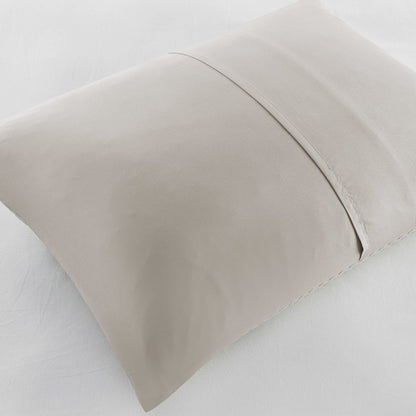 Mina Waffle Weave Textured Duvet Cover Set, Neutral color