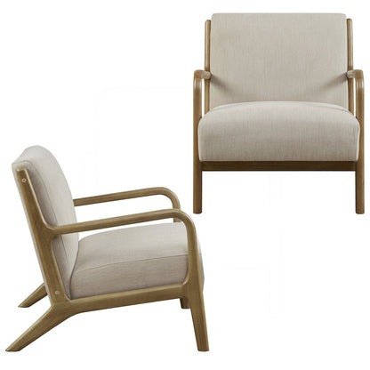 Novak Lounge Chair Set of 2 in Cream