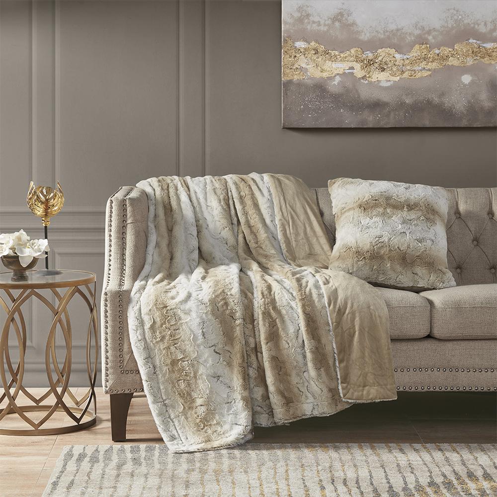 Faux Fur Square Pillow
