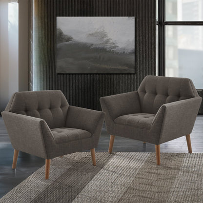 Newport Lounge Chair Set of 2 in Charcoal