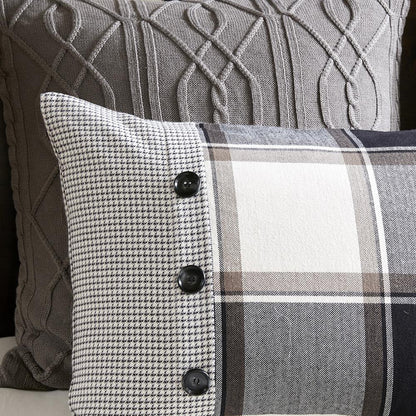 Urban Cabin Cotton Jacquard Comforter Set, Brown color