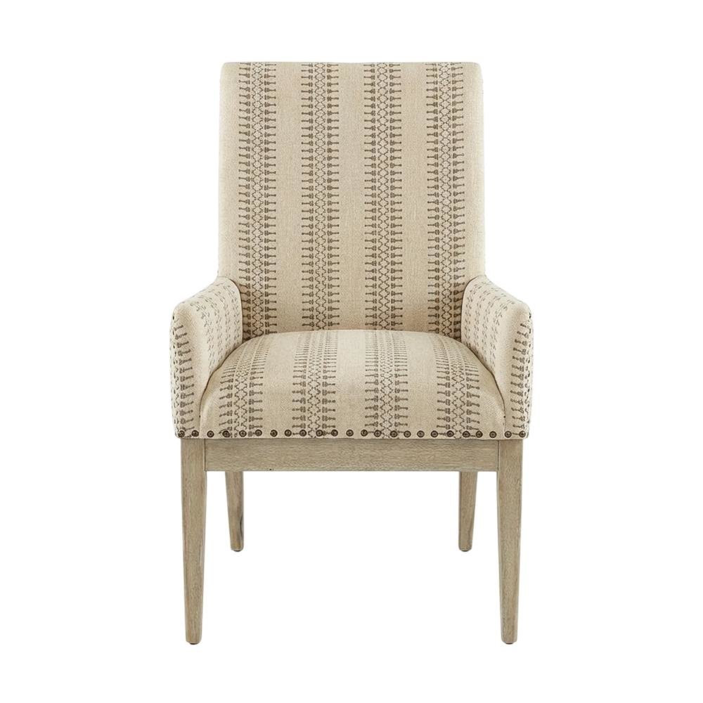 Brown Farmhouse Armchair Set of 2 with Comfortable Design and Sturdy Construction