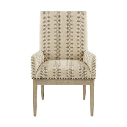 Brown Farmhouse Armchair Set of 2 with Comfortable Design and Sturdy Construction