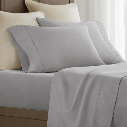 Sateen Pillowcase Set, Grey color