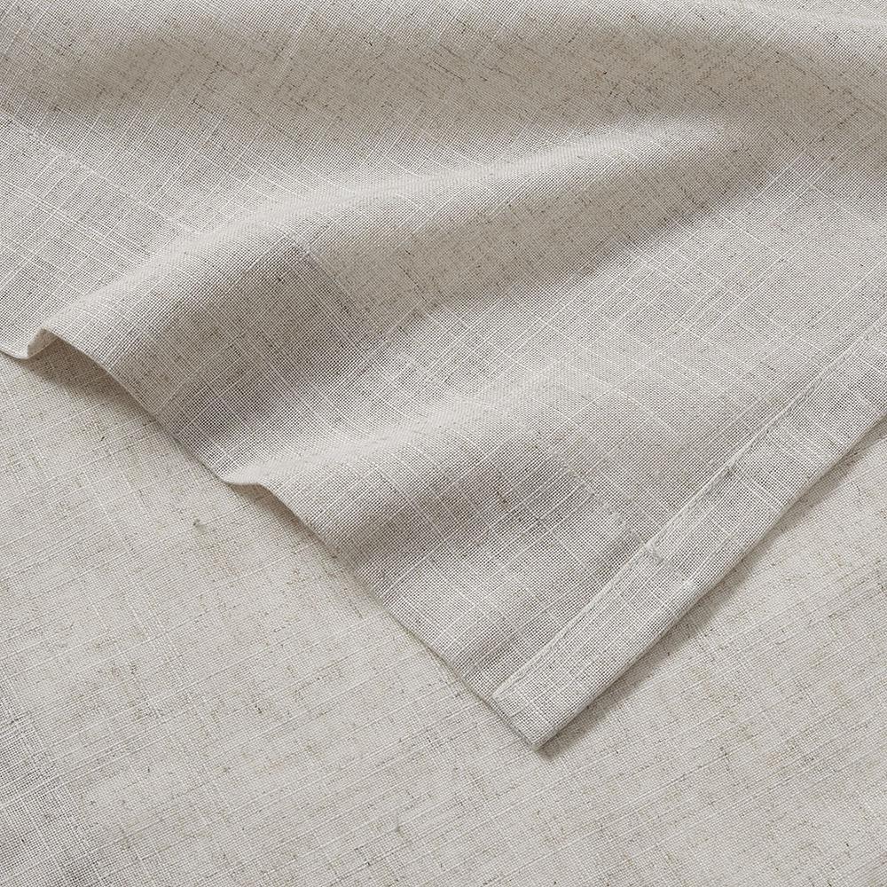 Linen Blend Light Filtering Curtain Panel Pair